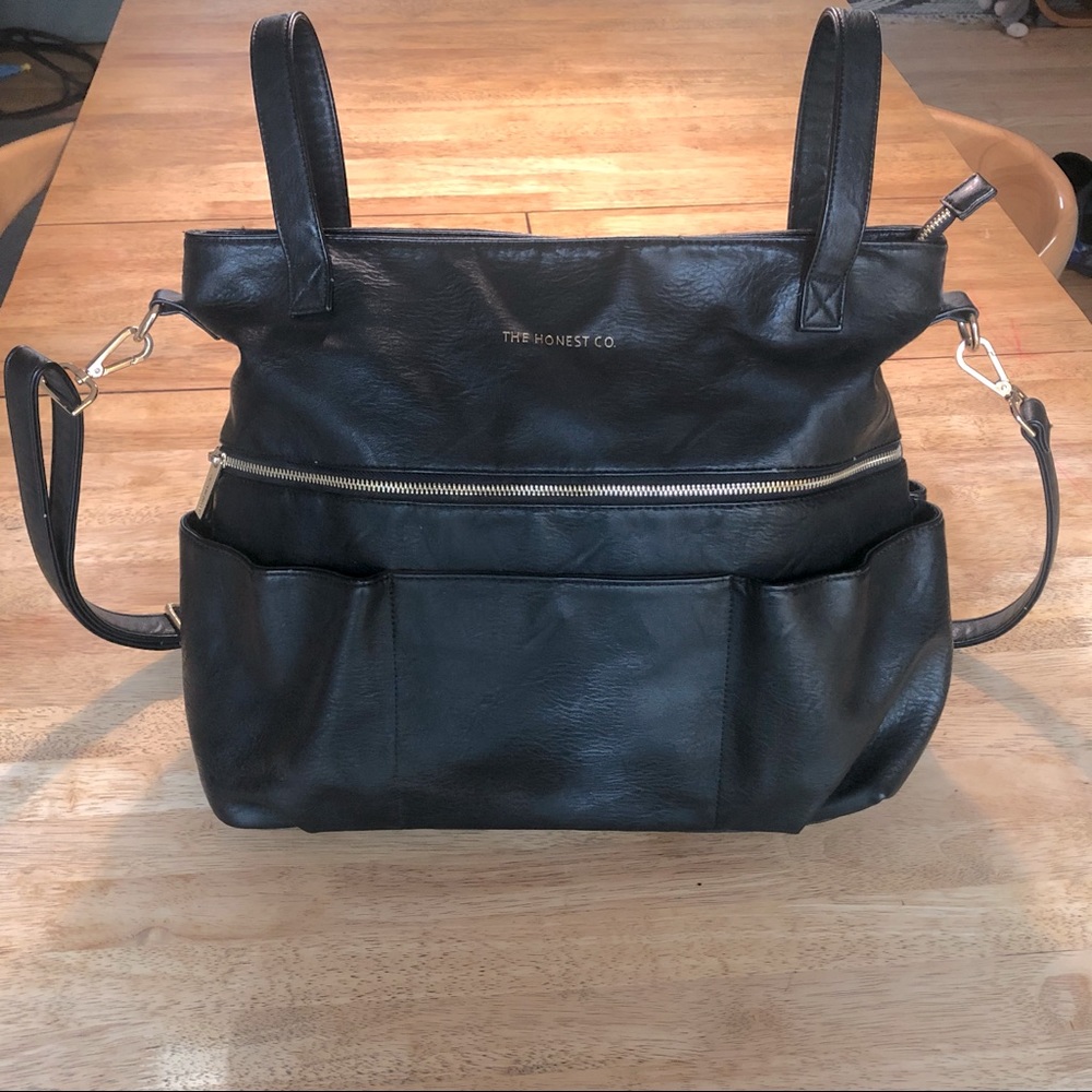 The Honest Company Black Diaper Bag Tote